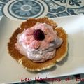 Coupe-gaufrette , mascarpone framboise pour Octobre rose