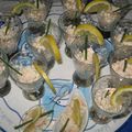 mini verrines de mousse de crabe au mascarpone