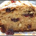 Cake au citron, amandes et cranberries 