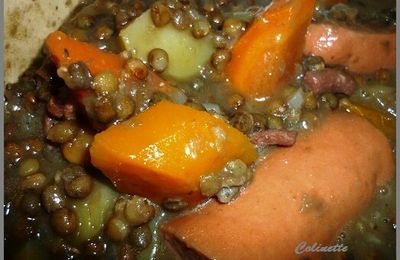 Potée de lentilles vertes