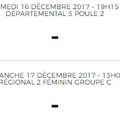 Les Derniers matchs de l'année 2017 !