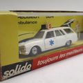 Peugeot 504 ambulance. Solido. #23. 1/43.