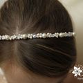 Diadème mariage serre-tête perles et cristal