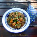 Tajine aubergines/carottes au cumin et poivre de Mada