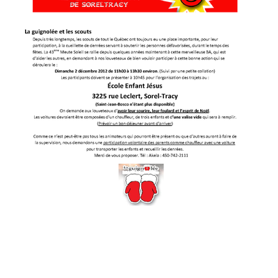 Les journaux de Seeonee 2012-2013