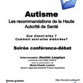 AUTISME = Conférence à LANGON le 14 mars 2017 = Recommandations de la Haute Autorité de Santé