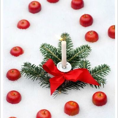 Matériel pour Couronne de l'Avent