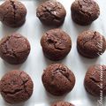 Muffins Chocolat Noir Coeur Chocolat Blanc