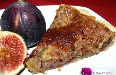 Tarte aux figues et crème de pistache