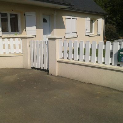 la balustrade pvc est posée 