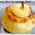 PATISSONS FARCIS AU SAUMON FUME