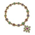 18 Karat Gold, Diamond and Gem-Set Necklace-Bracelet Combination and Pendant-Brooch, Van Cleef & Arpels, circa 1969