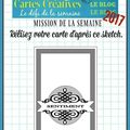 PASSION CARTES CREATIVES - Défi 485