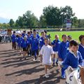 L'EDR défile a la mi-temps du match Fécéo - FC Lourdes le 21 septembre