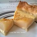 Tarte aux poires au fromage blanc 