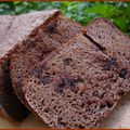 Pain au levain, à la farine de châtaigne et aux pépites de chocolat