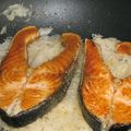 saumon a la plancha, choucroute et sauce légère