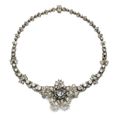 Diamond necklace-brooch, 1860s