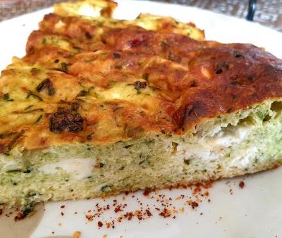 FRITTATA COURGETTES-FROMAGE FRAIS ET CIBOULETTE