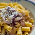 Tortiglioni aux oignons rouges de Cavasso Nuovo