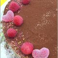 Entremets choco-framboise