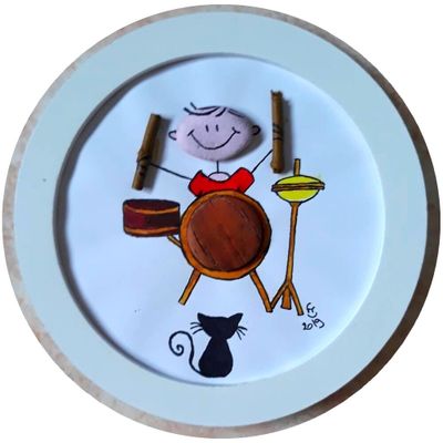 Musicien à la batterie