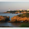 Soleil couchant sur Biarritz