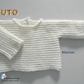 tuto tricot bb, tricot bebe, tutoriel, patron, explications, modèle layette bb a tricoter pdf