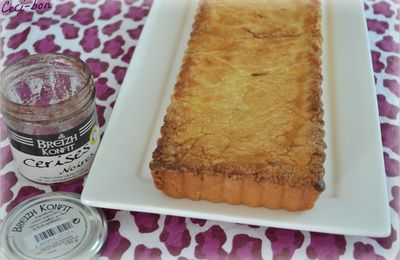 Gâteau Breton à la confiture de cerises noires