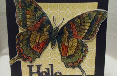 Variations autour du tampon swallowtail de stampin up