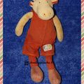 Doudou renne cerf caribou les loupiots Moulin Roty, 35 cm, www.doudoupeluche.fr