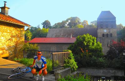 A vélo vers SAINT-CHEF en Dauphiné et le château de "CHAPEAU-CORNU",pays de Frédéric DARD (Balmes-Dauphinoises/Isère)