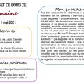Carnet de bord du 4 au 11 mai 2021