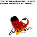 La CFDT solidaire du peuple allemand