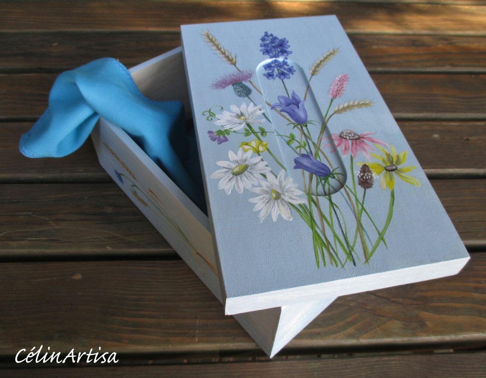 boîte fleurs des champs