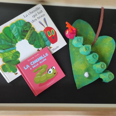 Activités des mois d'avril-mai 2021, "La chenille qui fait des trous"