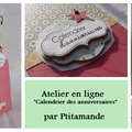 Préparez votre matériel et imprimez le calendrier pour le prochain atelier en ligne !