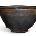 A 'Jian' 'hare's fur' temmoku tea bowl, Southern Song dynasty (1127-1279)