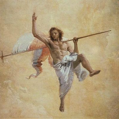 La resurrection vue par Tiepolo (détail)