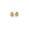 A pair of sapphire detail ear clips, signed Mario Buccellati