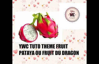 TUTO Polymère en CERNIT le Fruit du Dragon Le Pitaya