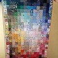 colorwash quilt avec des fleurs