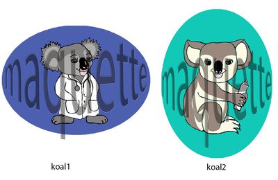 maquettes pour badges en bois(animaux exotiques)