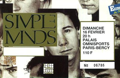 Simple Minds - Dimanche 16 Février 1986 - POP Bercy (Paris)