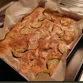 CAKE CARREE AUX COURGETTES, CUMIN ET SAINT MARCELIN