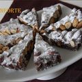 Panforte ou gâteau de Sienne, sans gluten et sans lactose