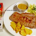 Entrecôte et sauce au poivre Potier