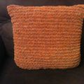 Housse de coussin Phil'Chenille Cuir