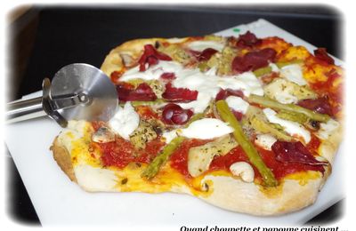 PIZZA AUX LEGUMES ET VIANDE DES GRISONS