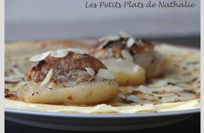 Crêpe façon poire amandine